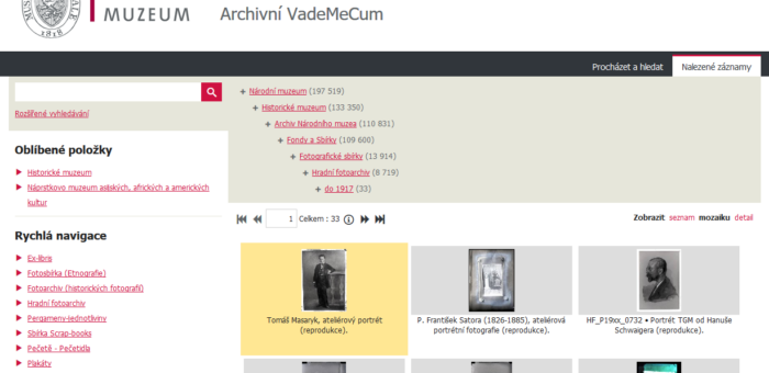 Archivní Vademecum – Archiv Národního muzea